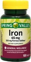 Spring Valley - Järn 65 mg, 100 tabletter
