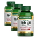 Nature's Bounty Odorless Fish Oil, 1200mg Omega-3 per Serving lukien EPA & DHA, Tukee Heart Health, Puhdistettu Elohopea,Coated Softgels,Gluten Free,No Shellfish, 90 Count, (paketti 3)