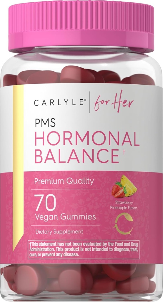 Carlyle Hormonal Balance for Women & PMS täydennysosa ...70 Gummies 