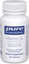 Rena inkapslingar vitamin D3 25 mcg (1 000 IE) - Tillägg för att stödja ben, gemensam, bröst, hjärta, kolon & immunhälsa - med Premium Vitamin D - 30 kapslar