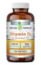 Hämmästyttävä Formula D3-vitamiini Cococonut Oil Supplement 