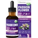 Intohimo Flower Liquid Drops for Sleep Support, Luonnollinen kasviperäisten Formula Valerian juuri kamomilla Extract Tuki Sleep Soundly & Rentoutumista. Korkea hyötyosuus täydennysosa.2oz