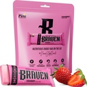 Braven Bar Strawberry Energy Bars (1,59 oz, 10 kpl pakkaus) ...Energia Purut Vaihtoehtoinen 5g proteiinia...