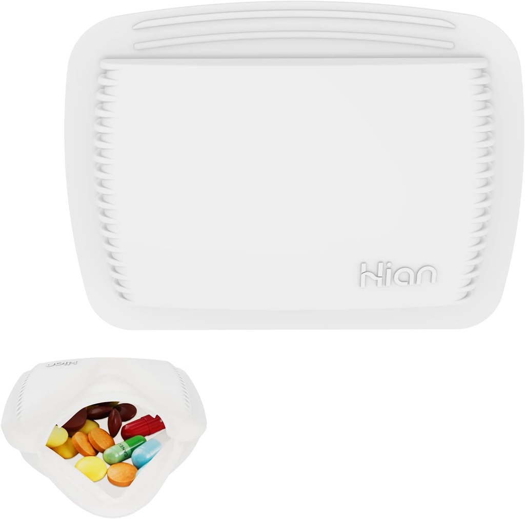 1 Pieces pilleri Organizer Reusable tasku pilleri tapauksessa Kannettava avoin pilleri Pouch Silicone Pieni pilleri laatikko pilleri pilleri pilleri pilleri pilleri pussit Järjestää lääkkeitä, vitamiineja ja tabletteja matkustaa (valkoinen)
