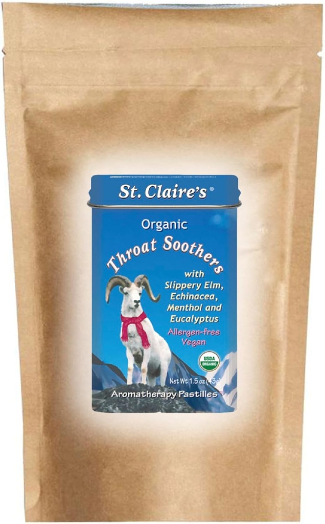 St. Claire's Organics Kurkku Soothers (8 Ounce Refill Bag) Gluteeniton, vegaaninen, GMO-vapaa, Plant-Baseed, Allergen-vapaa .