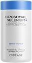Codeage Selenium 200 mikrog Supplement, 6-kuukautinen toimitus, immuunituki, Mineraalikofaktori Selenometioniini, fosforilipidit, vegaaninen, liposomaalinen toimitus, 180 kapselia
