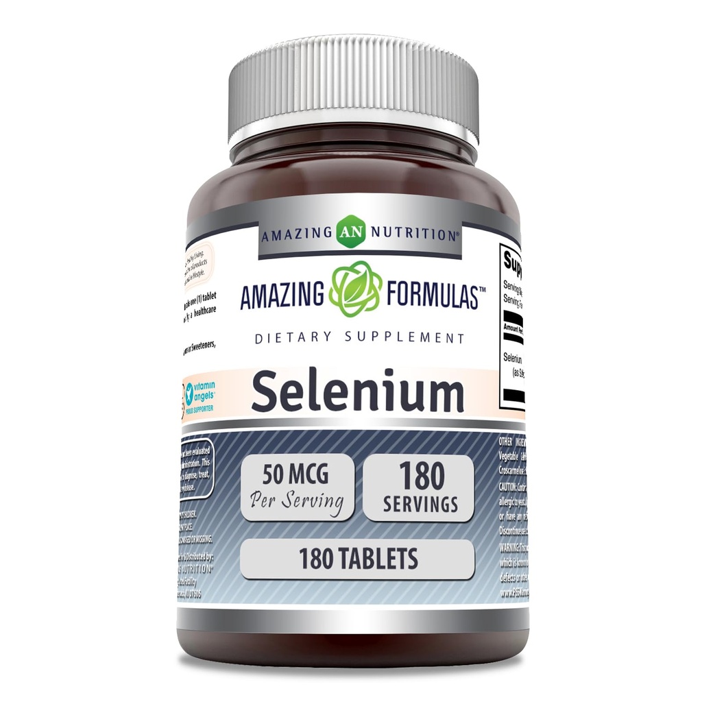 Hämmästyttävä Formula Selenium 50 Mcg per Serving 180 tablettia Supplement 