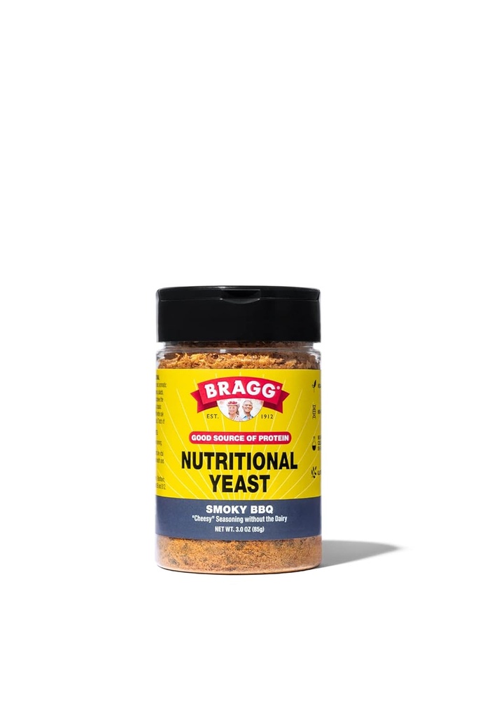 Bragg Nutritional Jeast Smoky BBQ Seasoning - 3 oz - Dairy-free Parmesan juusto Varaosa - Täydellinen salaattien, Pastas, Popcorn, ja enemmän