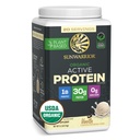 Sunwarrior Organic Plant Based Protein Powder | Vegan Organic Protein Powder med BCAA Amino Acids Plus Recovery Minerals & Botanicals | Non-GMO Soy Dairy & Gluten Free (Vanilla, 20 portioner)