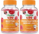Elävä Biotiini Lapset + Fosfatidyyliseriini (PS) Lapset, Gummies Bundle - Suuri Maku, Vitamiini Supplement, Gluteeniton, GMO-vapaa, purukumi