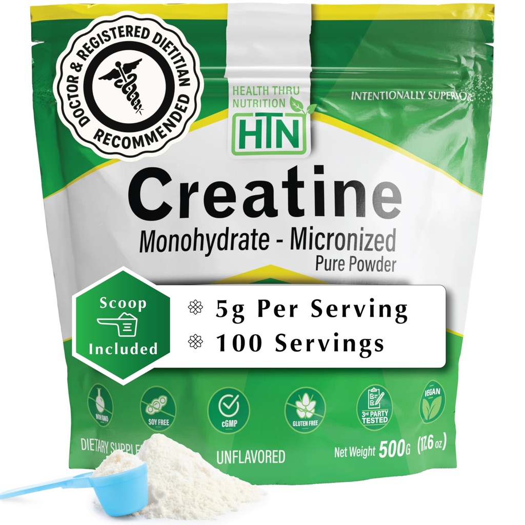 Health Thru Nutrition Creatine Monohydrate Micronized Powder 500g