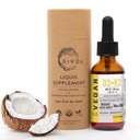 D3 + K2 Liquid Drops med MK-4 & MK-7 -Non-GMO, Gluten-Free, Sugar-Free, Easy Absorption, Liquid Spray för barn & vuxna - 2 Fl Oz / 60 ml, 240 Day Supply