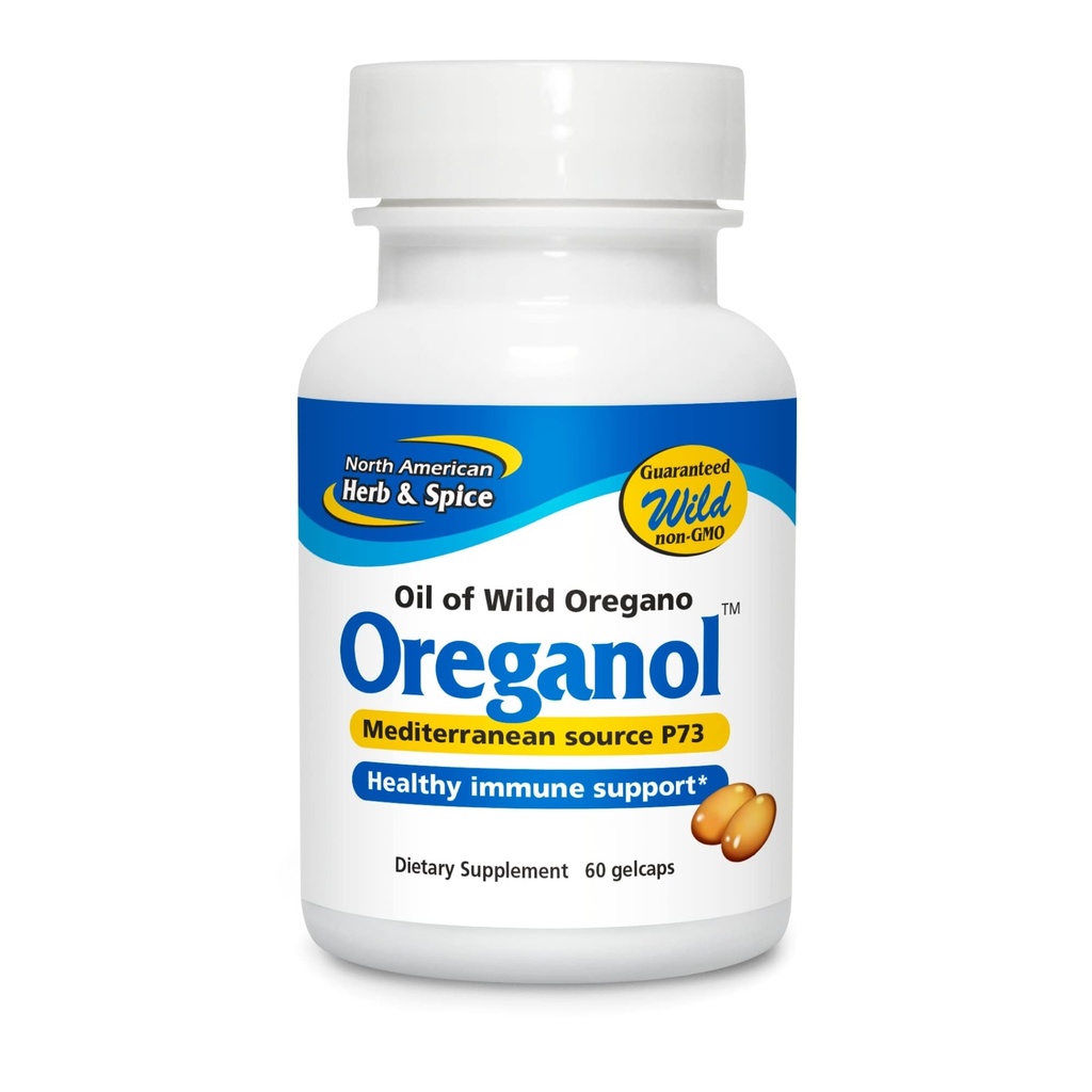North American Herb and Spice, Oreganol P73 Gel- Capsules, 60 Count