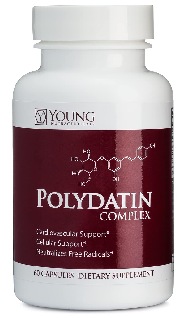 Mirica YoungNutra Polydatin Komplex med Resveratrol- Hög Absorption - 60 kapslar
