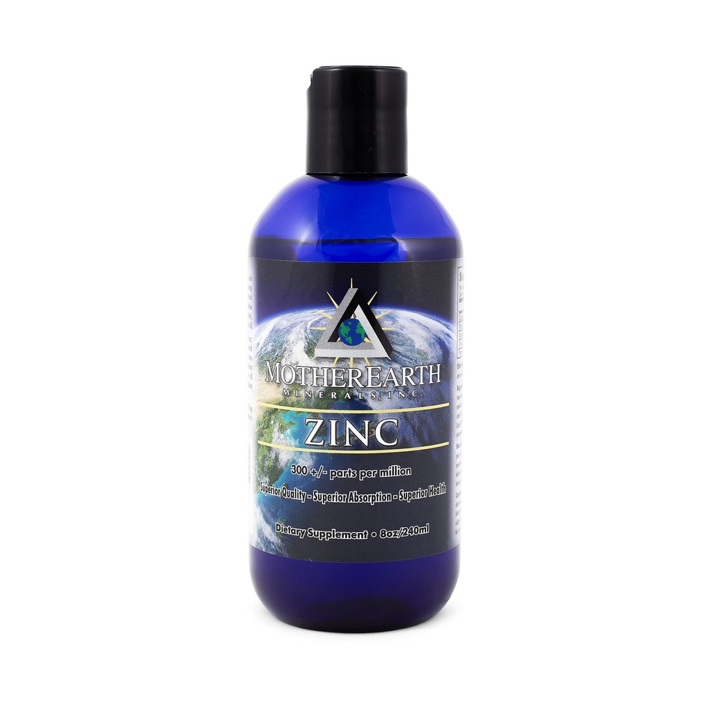 Mother Earth Minerals - Sinkki - Antioksidantti, Aids Assimilation of vitamiins, Normal Growth & Development, Huolto kehon kudosten - 8 Ounce 96 Tarjoilut