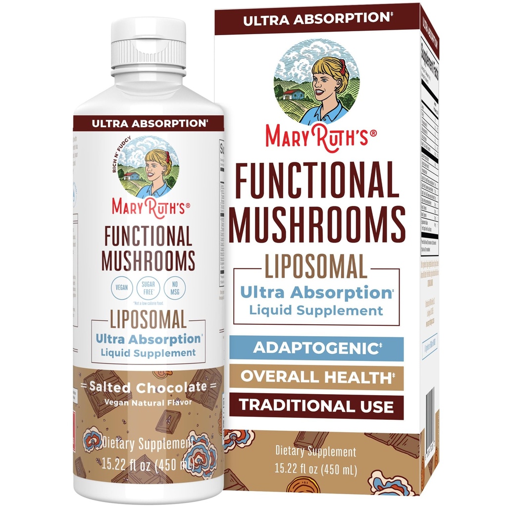 MaryRuth Organics Sienet, Sieni Supplement, Sieni Liquid Vitamiini, Reishi Sieni täydentää Immuuni tukea, Turkki Tail Vitamiini stressiä lievittää, Vegan, ei-GMO, Gluteeniton, 15,22 Fl Oz