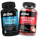 Colon Cleanser Detox & ACV Apple Siideri Viinietikka Gummies - 15 päivän Colon Cleanse Pillerit Flush & Probiootti & ACV Gummies Lisäravinteet - Bowel Movement lisäravinteet suoliston vatsan turvotus Gut tuki