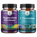 Suuren imeytymisen vyö Magnesium Glycinate Kapselit Calming Sleep Plus Lihasluun ja hermon tuki ja vapaa muoto L Tyrosine 500 mg kapselit mielen energia ja Focus tuki