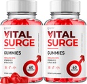 Vital Surge Gummies, Official Vital Surge Maximum Strength 1000MG Advanced Supplement Gummies, VitalSurge Miesten Detox Supplement, Vitasurge Gomitas Chews luonnollisia ainesosia (120 Gummies)