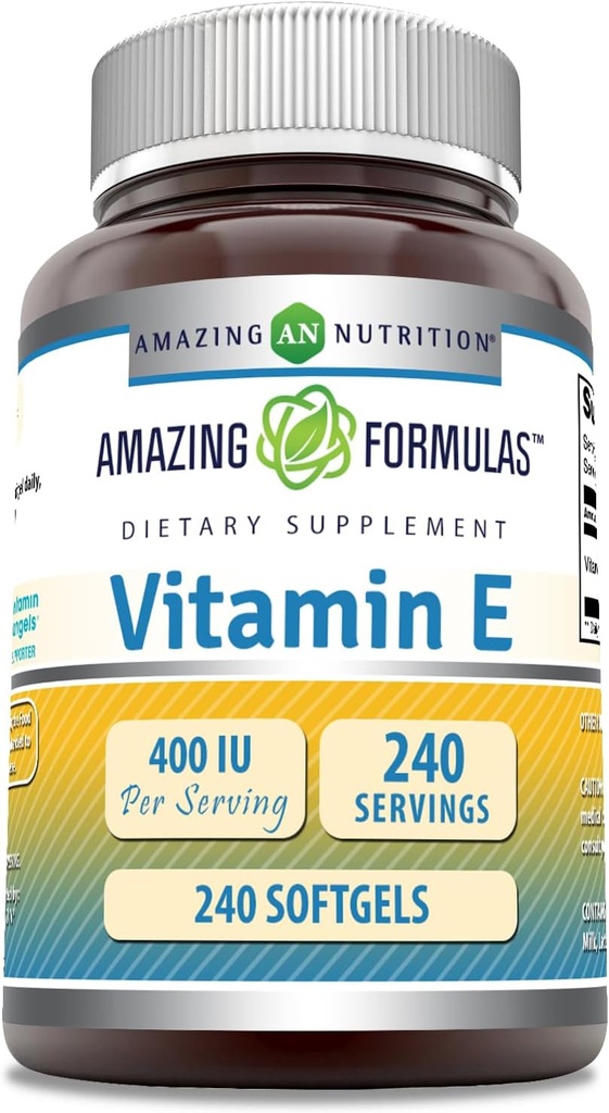 Hämmästyttävä Formula E-vitamiini Supplement . 400 IU Per Serving... 240 Softgels...