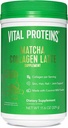 Vital Proteins Matcha Lattes, Matcha Green Tea Collagen Latte Powder, L-Theanine & Comfeine & MCTs - Tukevat terveet hiukset, iho, kynnet - Alkuperäinen