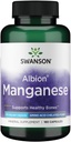 Swanson Albion Kelatoitu Mangaani Glycinate 40 Milligrammaa 180 kapselia