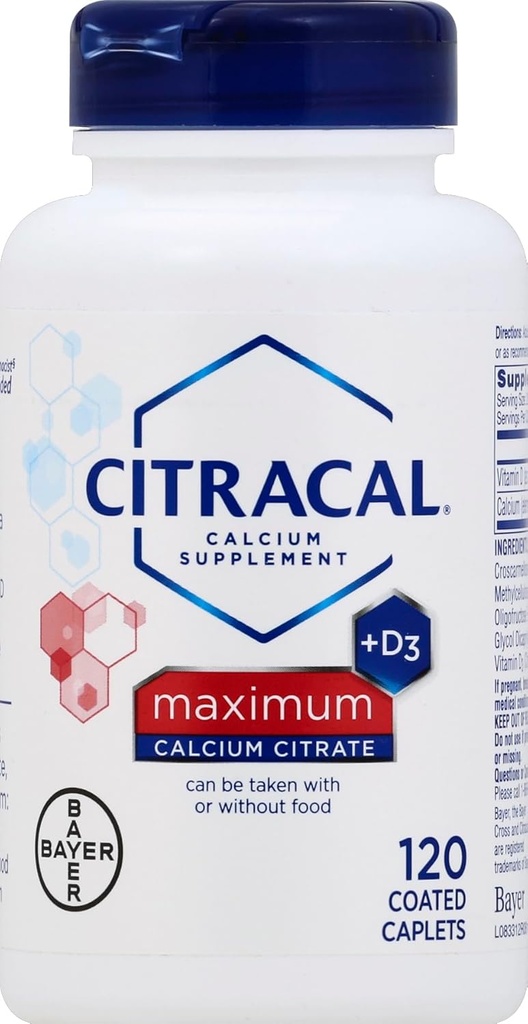 Citracal Max Size 120ct Citracal Calcium Citrate med vitamin D Maximal Coated Caplets 120 greve