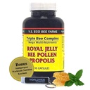 YS Organics Triple Bee Complex, Royal Jelly, Bee Pollen, Propolis - Power of Nature pakattu 90 kapselia bonus maailmanlaajuisesti ravitsemus Multi Purpose Key Chain