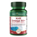Puhtaus Tuotteet Krill Omega 50 (Krilli + Fish Oil Blend 1000 mg + Astaksantiini 500 mcg + Fosfolipidit 200 mg + D-vitamiini 500 IU) - 60 Mini Softgels