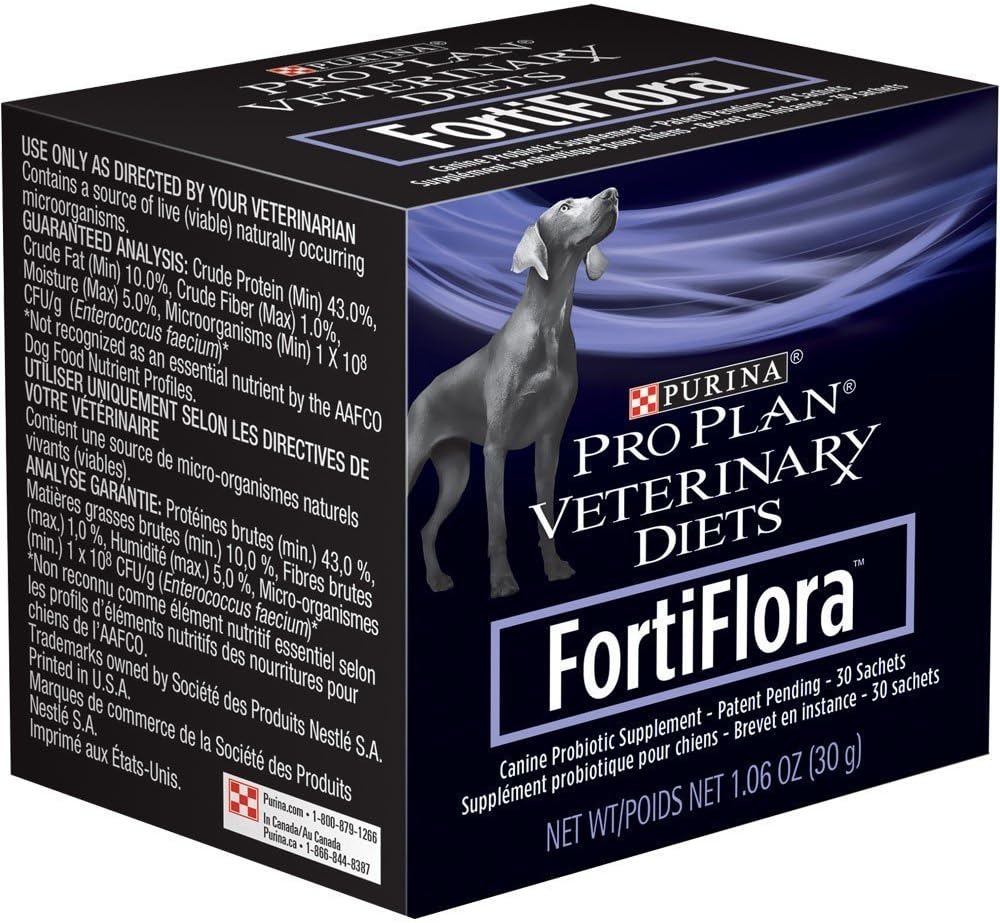 Purina Fortiflora Canine Nutritional Supplement Box (3 pakkaus), 30gm/90