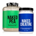 NAKED Vegaani lihasten kasvu ja Recovery Bundle Creatiini ja 5LB makuton herne
