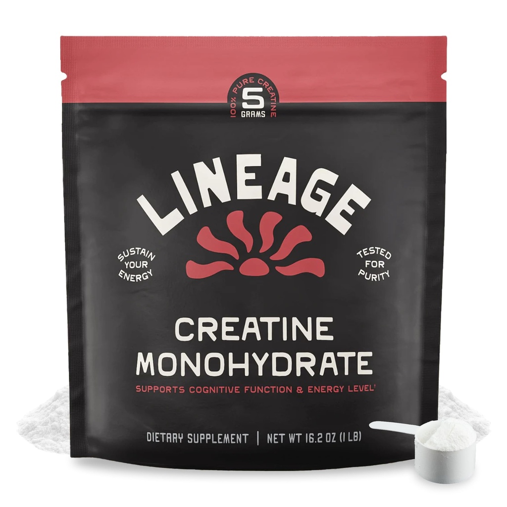 Lineage Määräykset Micronized Creatine Monohydraatti merisuola - Micronized Creatine Powder for Training & Performance