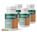Emma Gut Health - 4 pakkaus - kaasun ja turvotusta lievittävä, ummetus, vuotava Gut Repair - Gut Cleanse & Palauta digestio - Regulate Bowel Movement. Probiootit ja laksatiivinen vaihtoehto, 240 kapselia