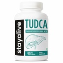 STAY ALIVE TUDCA kapselit 500 mg, taurourodeoksikooli Happohapposuolat, 90 kreivi, ei-GMO & gluteeniton TUDCA täydennys miehille ja naisille
