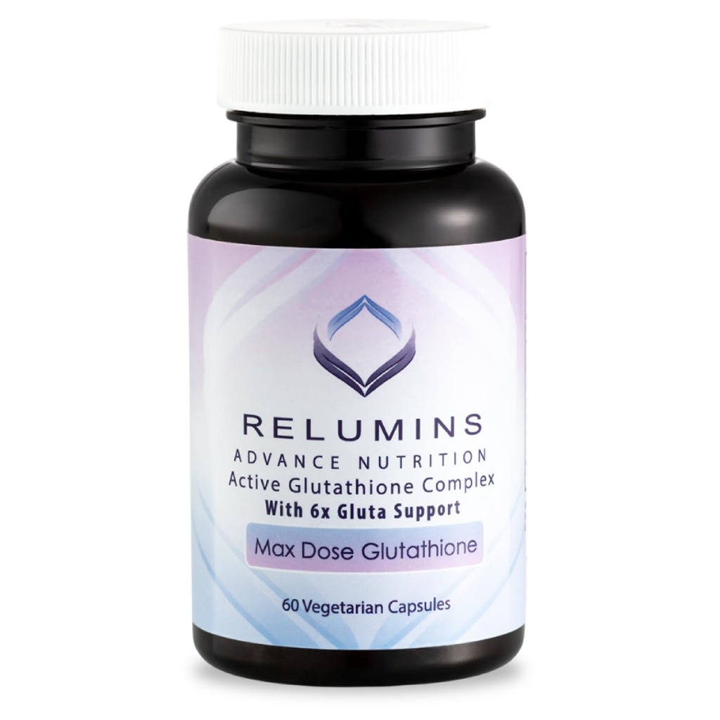 Alumiini Advance White Active Glutatione Complex - Max annos 900 mg Glutatione 6X Boosters, ALA & NAC - Anti-aging ihon kirkkaus täydentää - 60 kasvissyöjä kapselit (30 Servings)