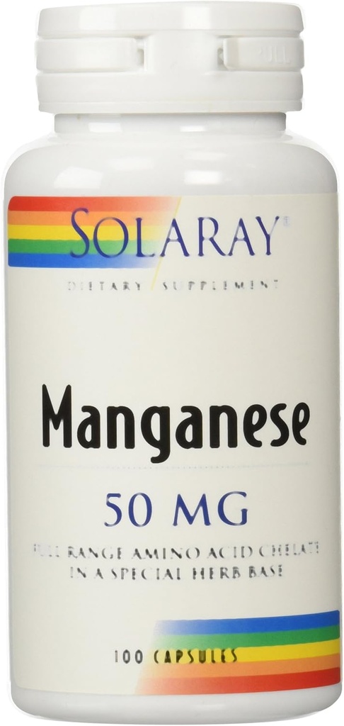 Solaray Mangan Supplement, 50 mg, 100 greve