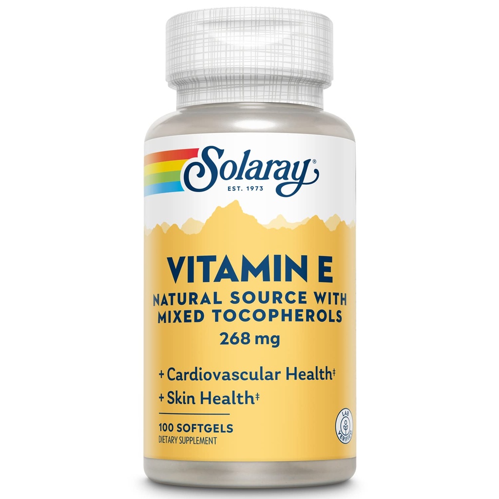 SOLARAY E-vitamiini d- Alpha Tokoferoli 268 mg (400 IU)