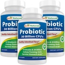 Best Naturals Probiootti 10 kanta 30 miljardia hylly vakaa 120 kasvis Caps (120 laatikko 3)