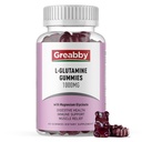 L Glutamiini 1000 mg Gummies - Muscle Relief & Immunosupport, Aminohappolisä magnesiumglykinaatin kanssa, vegaaninen ja ei- gammageeninen, gluteeniton (60 kreivi)