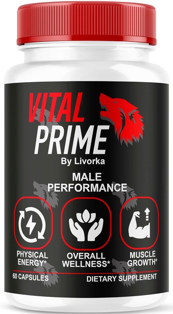 LIVORKA Vital Prime, Advanced Formula miesten suorituskykyä, lisätuki kapselit - 1 kuukausi tarjonta