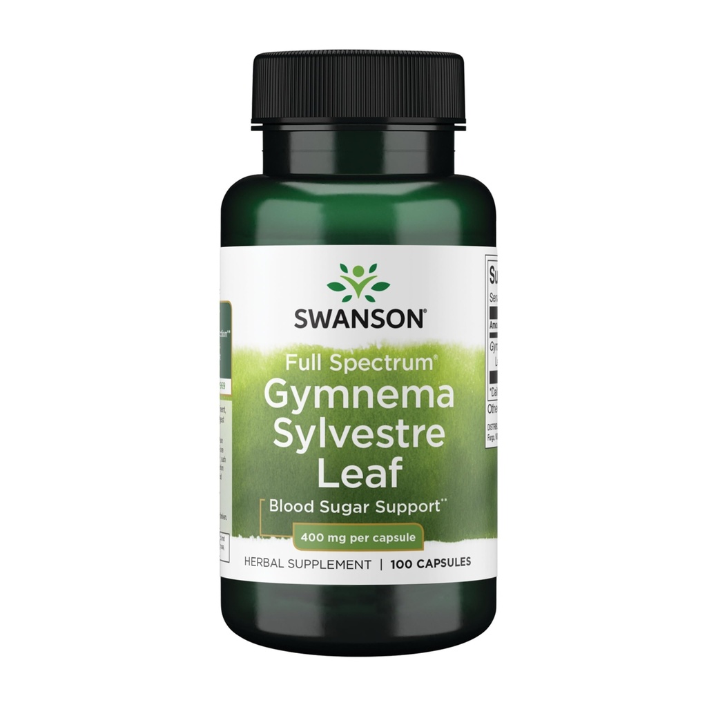 Swanson Full Spectrum Gymnema Sylvestre Leaf - Perinteinen Ayurvedic Herb - (100 kapselia)