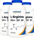 Nutricost L-arginiini 500 mg, 300 kapselia (3 pulloa)