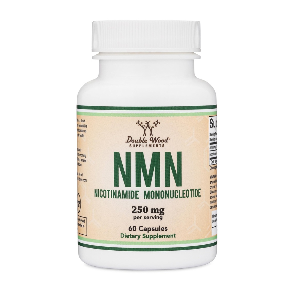 Double Wood Supplements NMN, 60 kapselia (125 mg per kapseli)