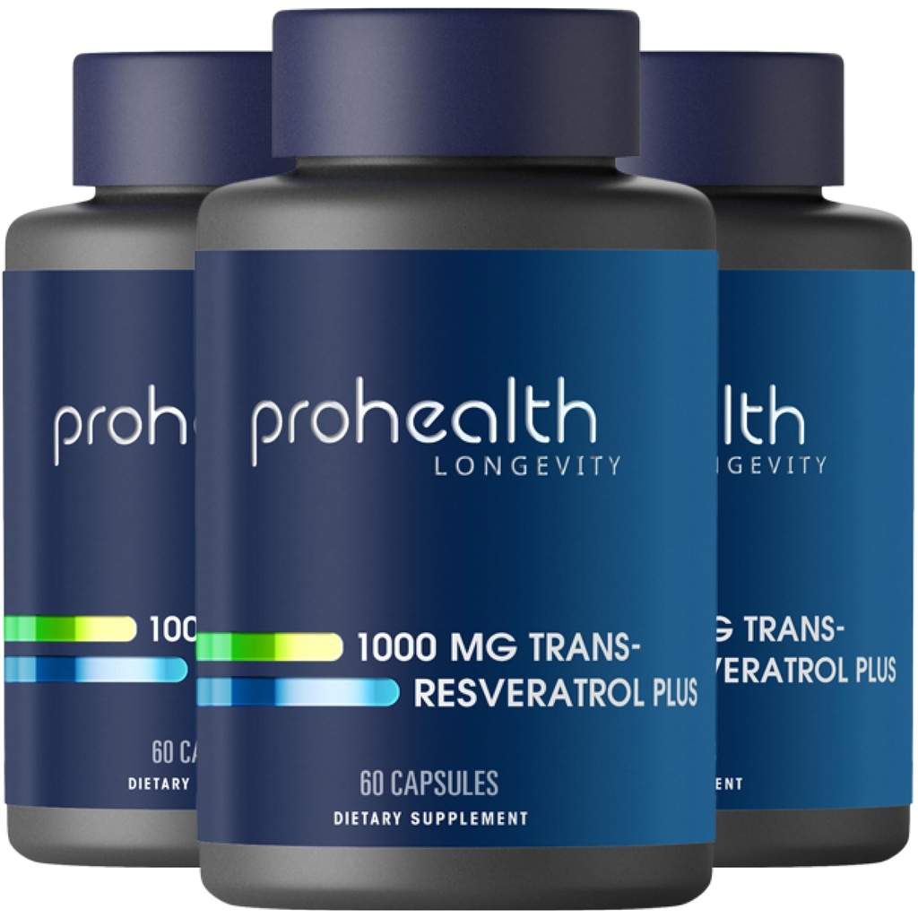 ProHealth Trans Resveratrol Plus 1000mg. Maailmoista Tutkituin Trans-Res täydentää. Tohtori suunnitteli Quercetin & BioEnhancers Max Potency. Labra testattu 98% Pure. 30 Servings (3 pakkaus)