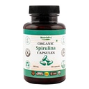 USDA Organic Spirulina kapselit - 100% puhdas vegaaninen täydennysosa, ei-GMO, gluteeniton, kemikaalivapaa (120)