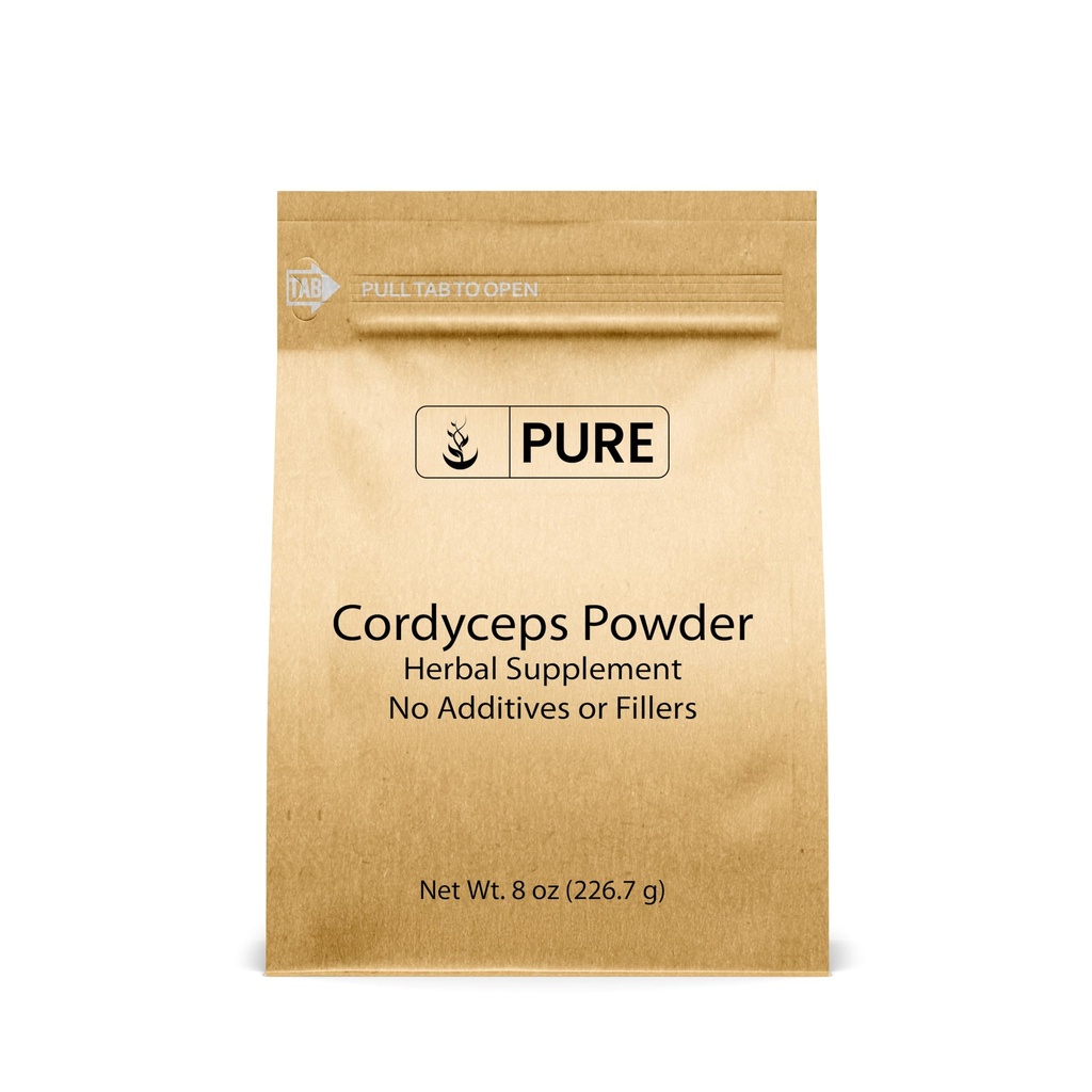 Puhdas Alkuperäinen ainesosat Cordyceps (8oz) Perinteinen kasviperäisiä lisäaineita, ei-GMO