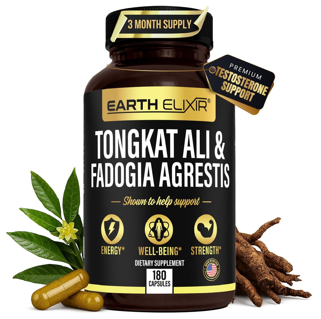 Earth Elixir Fadogia Agrestis & Tongkat Ali for Men & Woman 