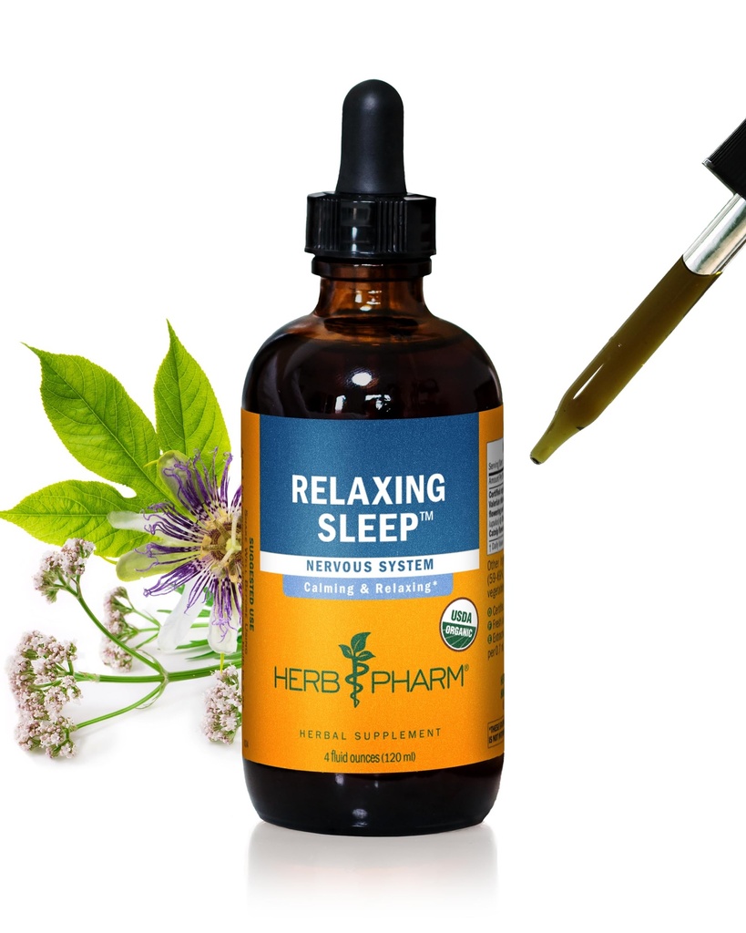 Herb Pharm Rentouttava uni Herbal Formula Valerian Liquid Extract - 4 Ounce (Pakki 1)