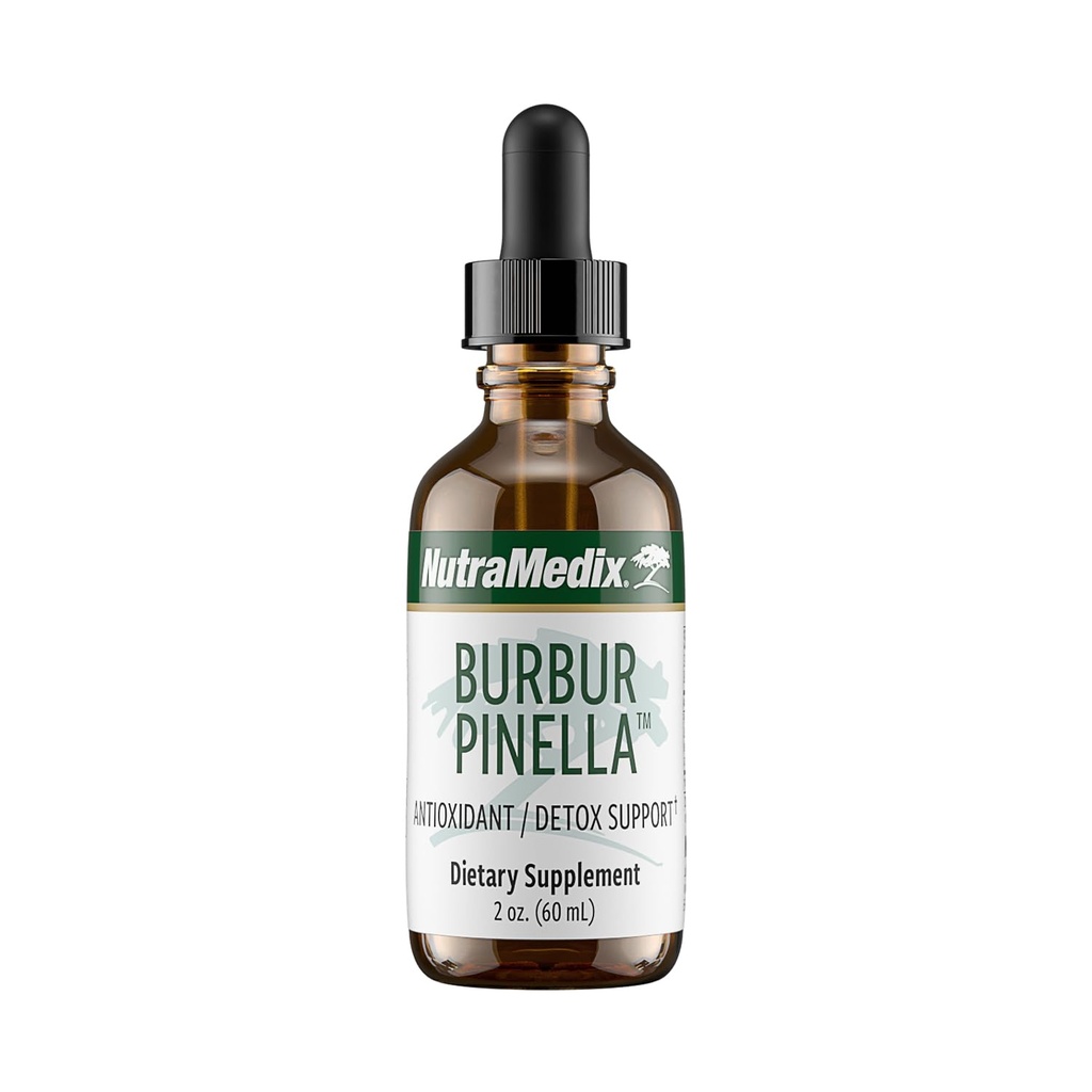 NutraMediax Burbur-Pinella Aivojen terveys täydentää aikuisille - Combat Brain Fog & Promote Hermo tuki - Aid A Healthy Full Body Detox Cleanse - Biosable Liquid Format (2 oz / 60 ml)