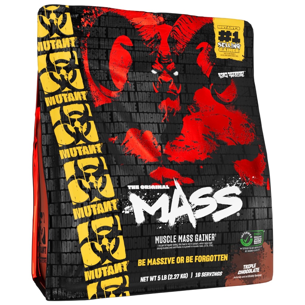Mutantti Massa Massa Massa Gainer Protein Powder - korkea Calorie Protein Powder Mass voitto - Triple Chocolate - 5 punta